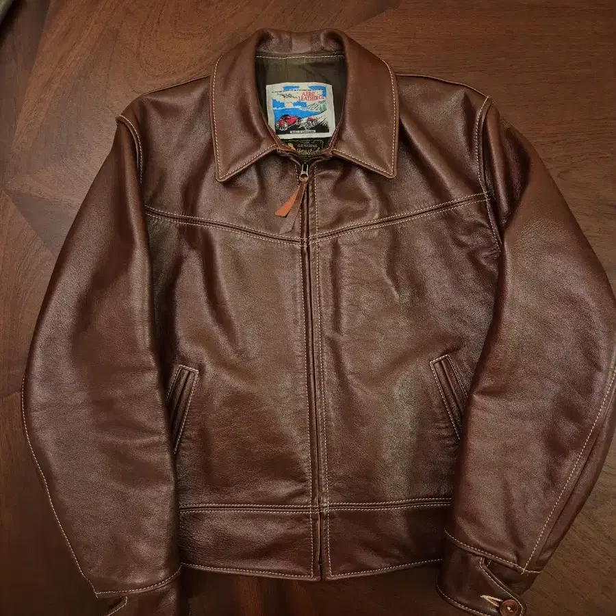 에어로레더 더스트볼 가죽자켓 46 aeroleather