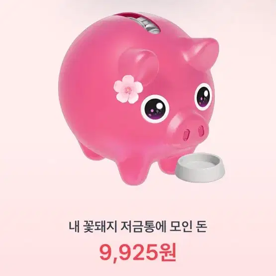 토스 꽃순이 돼지 저금통