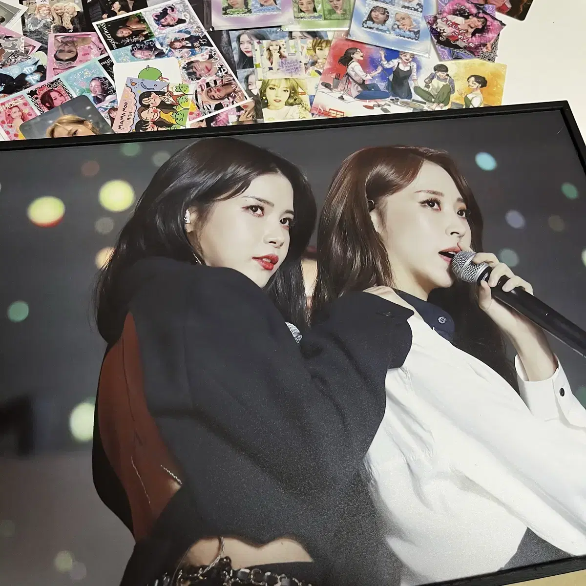 마마무 A3 액자 비공굿 플러스 용콩별콩솔라문별휘인화사뱃지엽서포토카드엠디