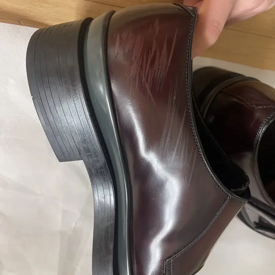 프라다 prada 버클 스트랩 남자 구두 uk size 8.5  275