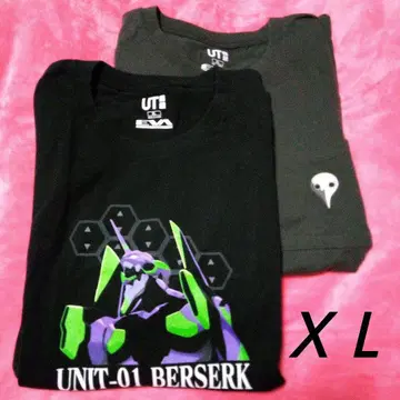 에반게리온 유니클로 면 XL UT 프린트 티셔츠