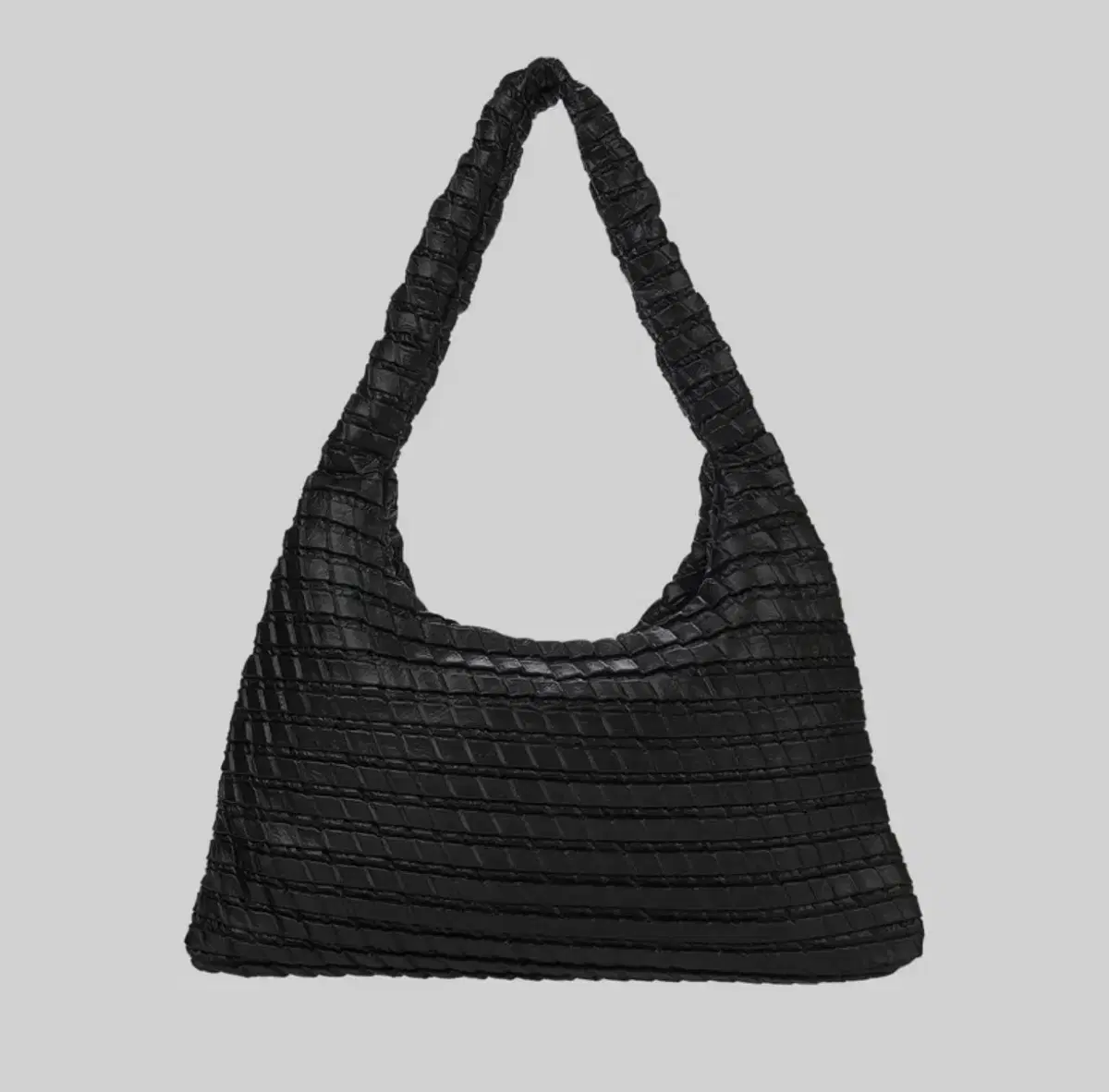 Kwani 콰니 Textured Hobo Bag Black