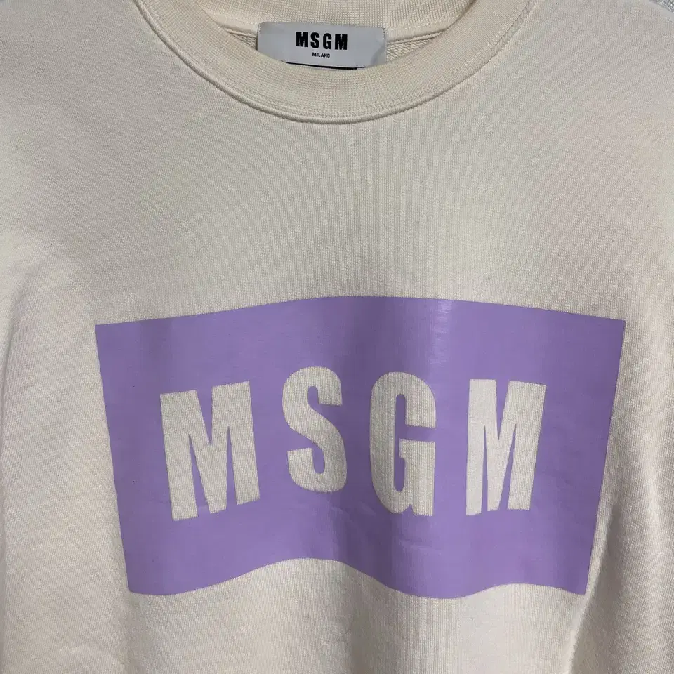 MSGM 스펠 로고 맨투맨