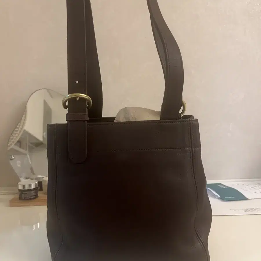 올드코치 브라운 4157 Buckle bag