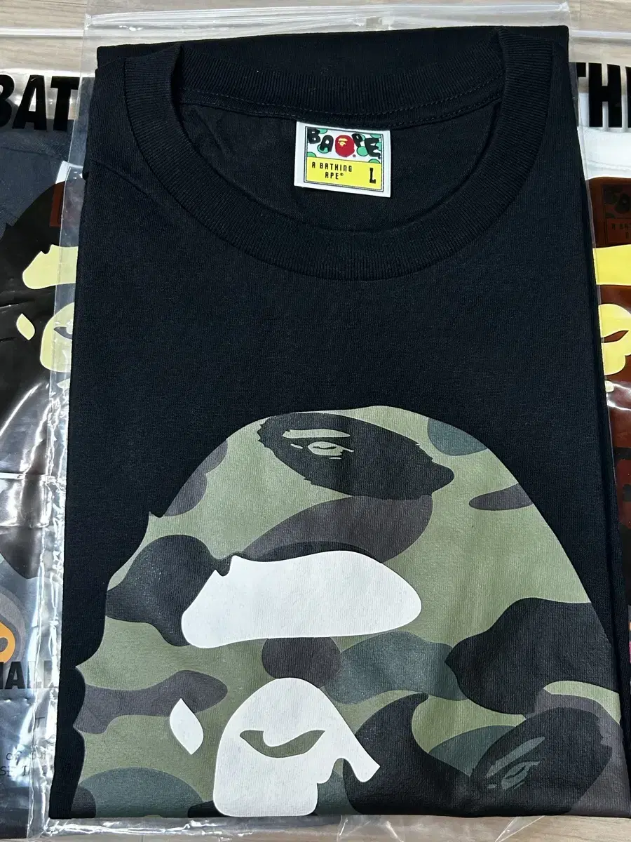 Beep First Camo Short Sleeve Tee L