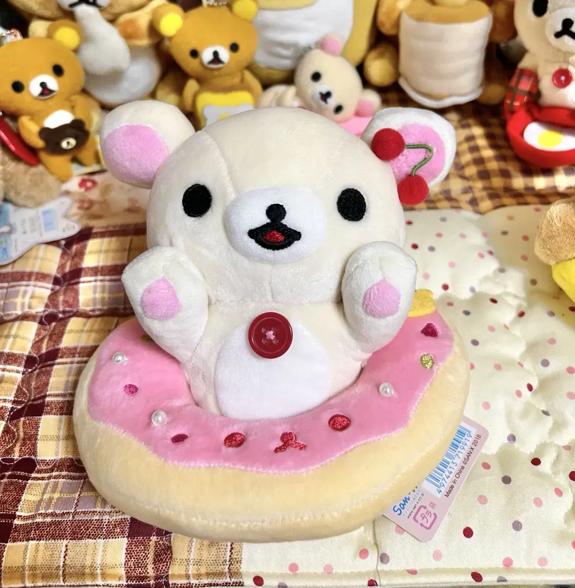 Cherry donut Korilakkuma doll