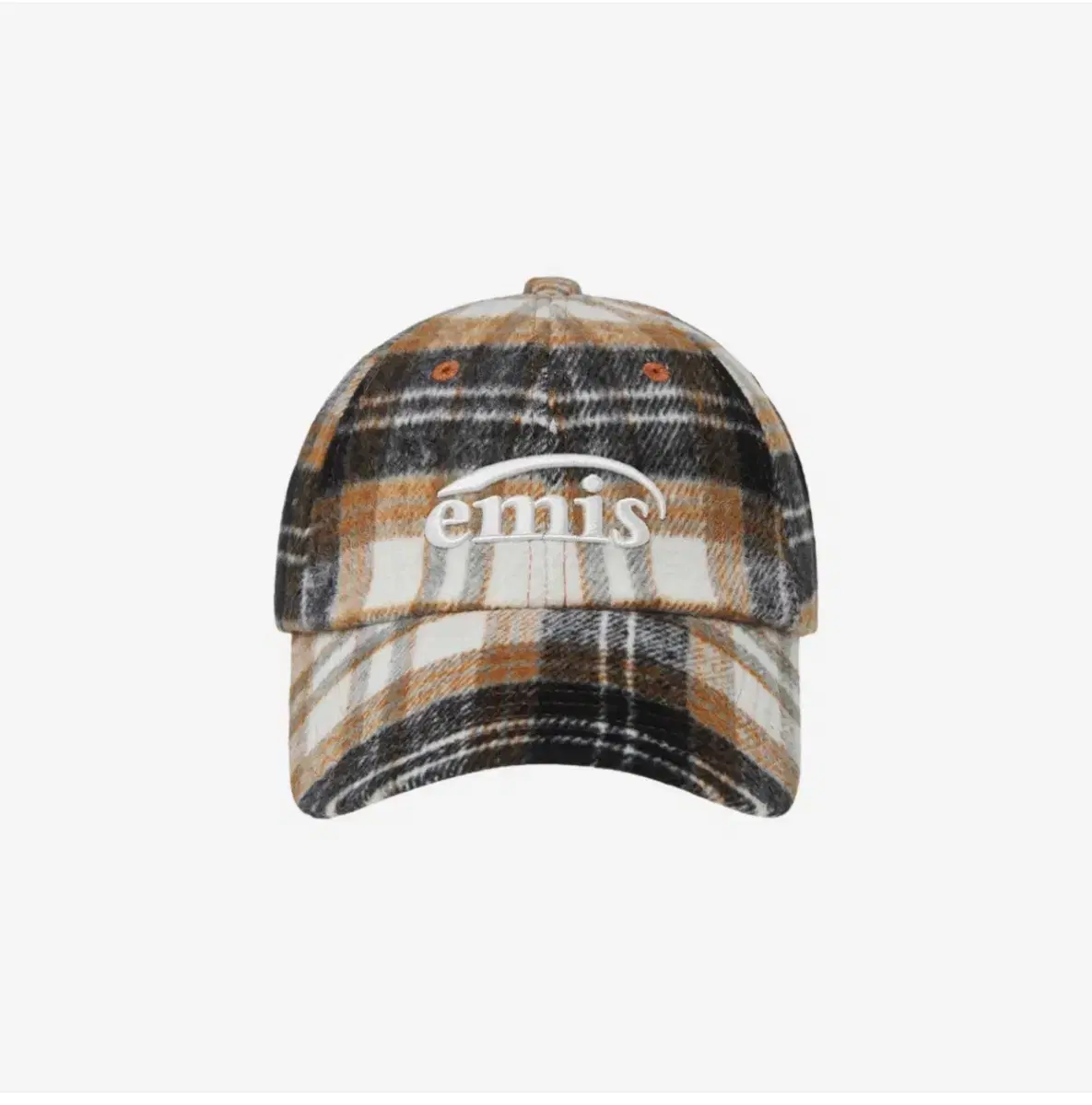 [New Product] Emis Multi-Color Check Ball Cap Orange sell 