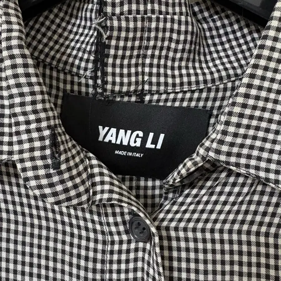 Yang li 양리 16 ss 소프트 드레스 비스코스 체크 셔츠