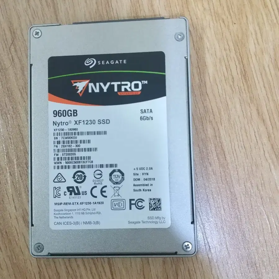 시게이트 Nytro XF1230 SSD 960GB /윈도우 10정품 최적