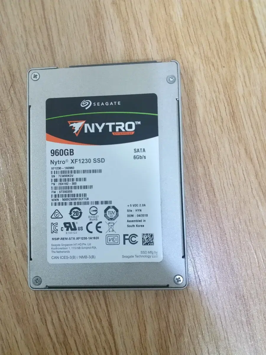 시게이트 Nytro XF1230 SSD 960GB /윈도우 10정품 최적