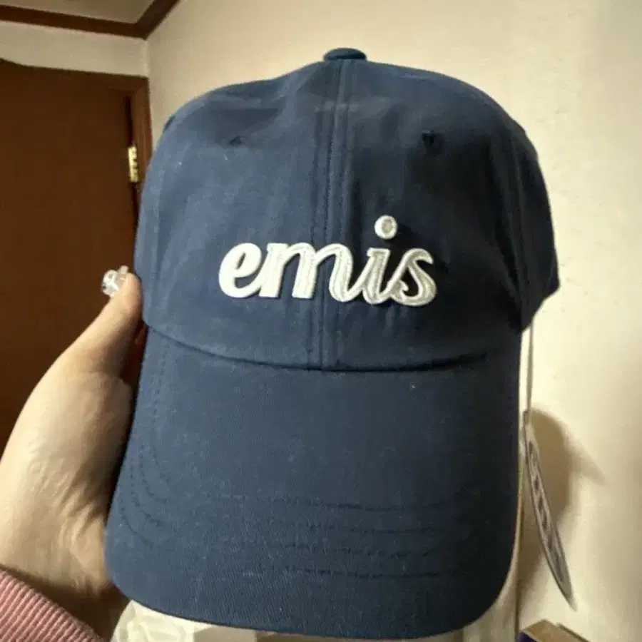 이미스 아플리케 볼캡 emis모자