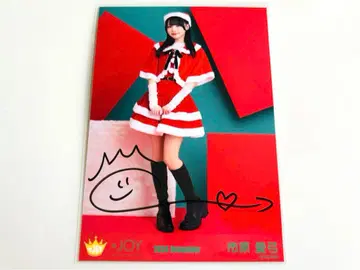 니야조이 이치하라 아유미 산타 2024 의상 브로마이드 사진 친필 히키