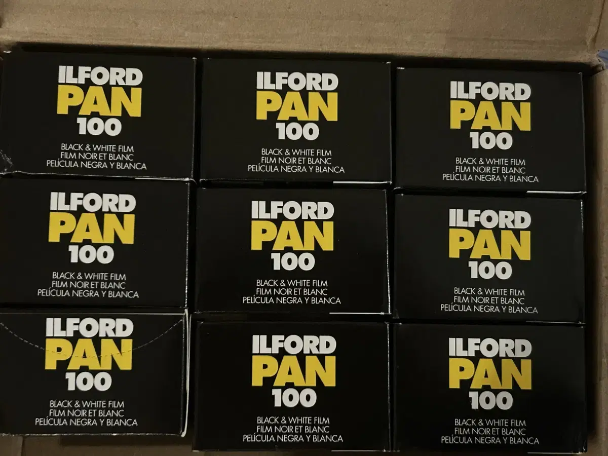 ILFORD PAN 일포드 100mm 흑백필름 36매 1롤 9개