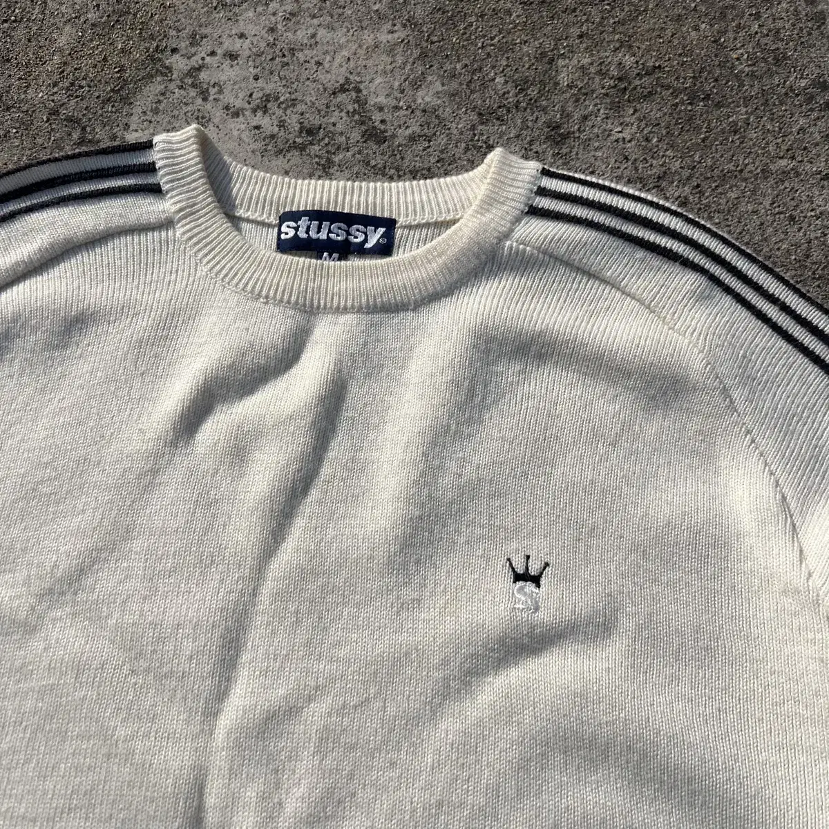 90s Stussy Crown Logo Knit