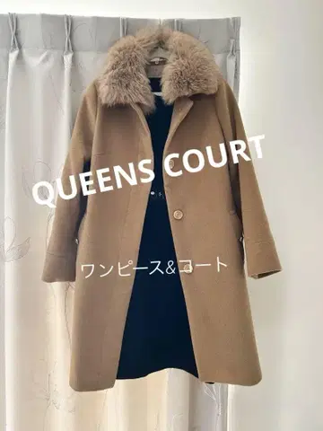 QUEENS COURT 퍼코트 사이즈 2