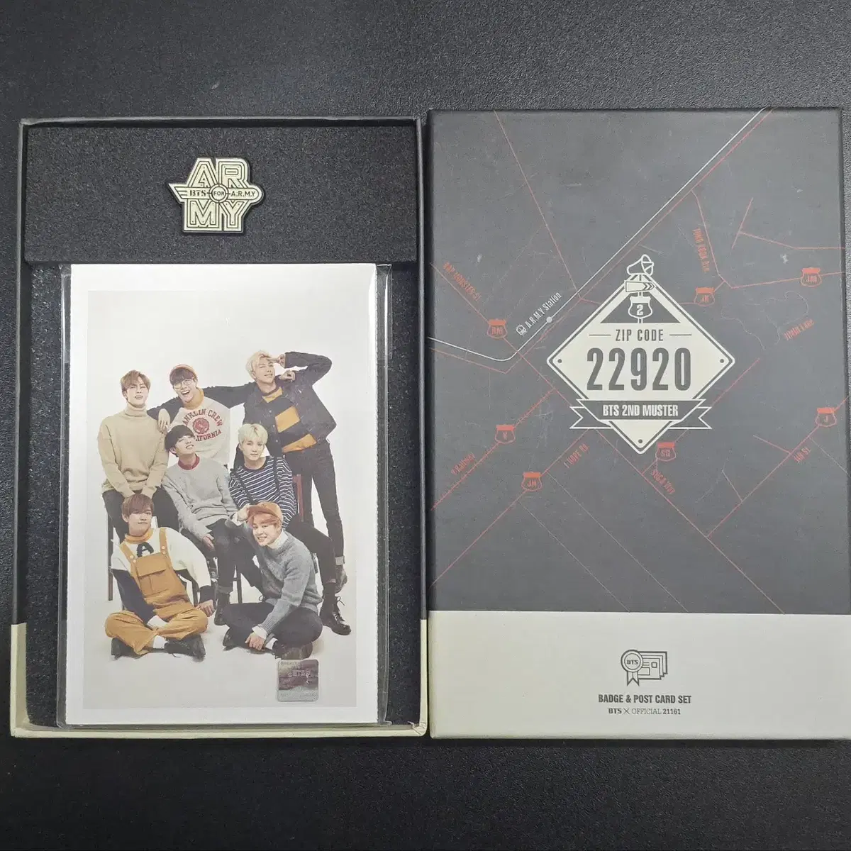 방탄 머스터2기 뱃지 포스트카드세트 BTS 2nd muster set