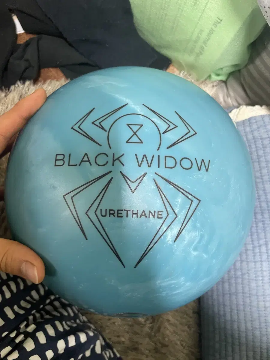 Black Widow urethane Blue Pearl bowling ball for sale