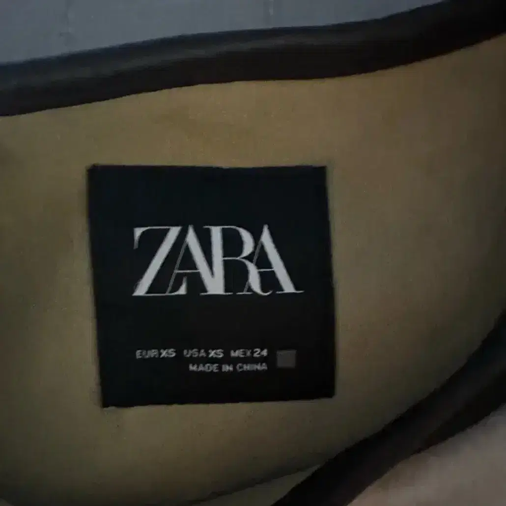 ZARA 퍼 토글 코트 XS 새상품