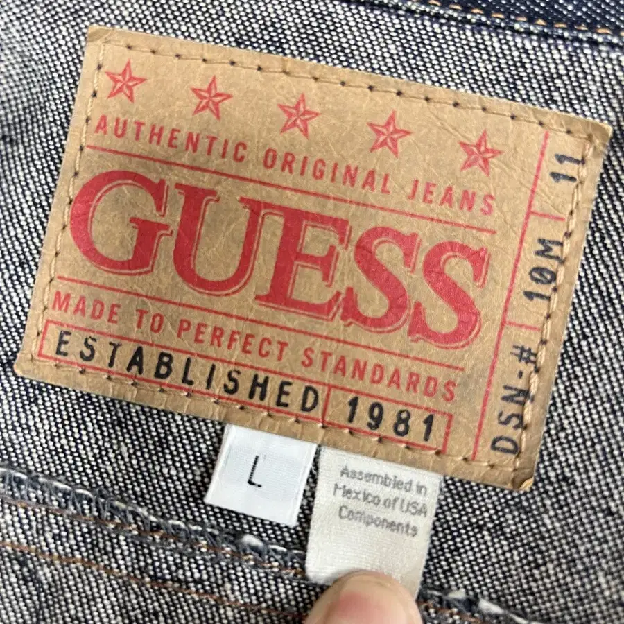 90s Guess 게스 3세대 트러커 데님자켓 L