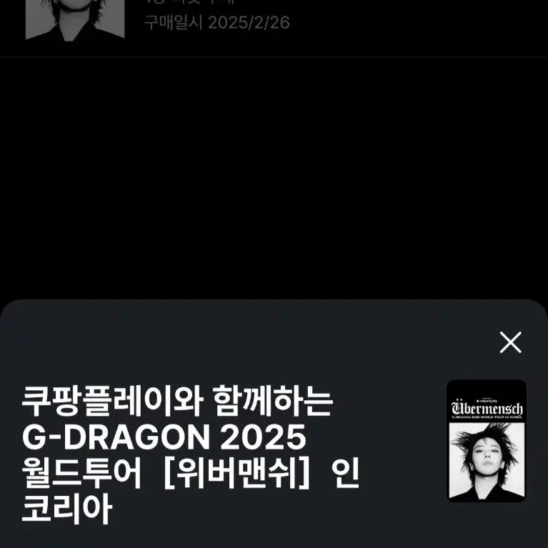 GD 지드래곤 지디 막콘 콘서트 티켓 팝니다