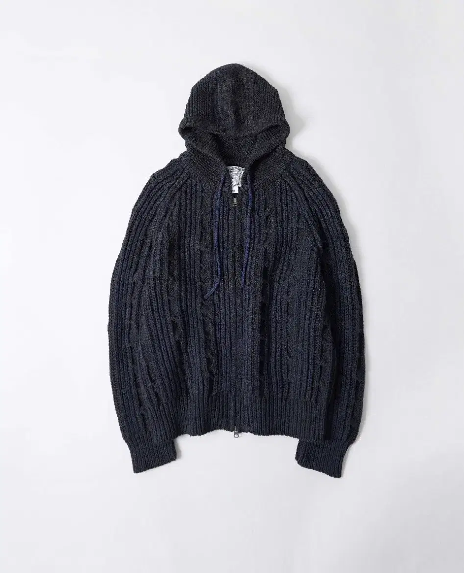 2) 999휴머니티 ELBAC KNIT HOODED ZIP UP