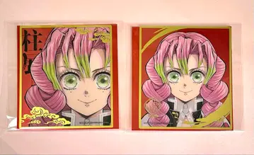 기둥 전시 귀멸의 칼날 미니 클리어 색지 칸로지 미츠리 2종