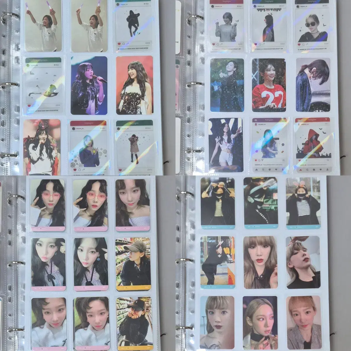 Girls Generation taeyeon photocard 70-page tool TFU photocard Transparent photocard Mabo Bullet pre-order benefits