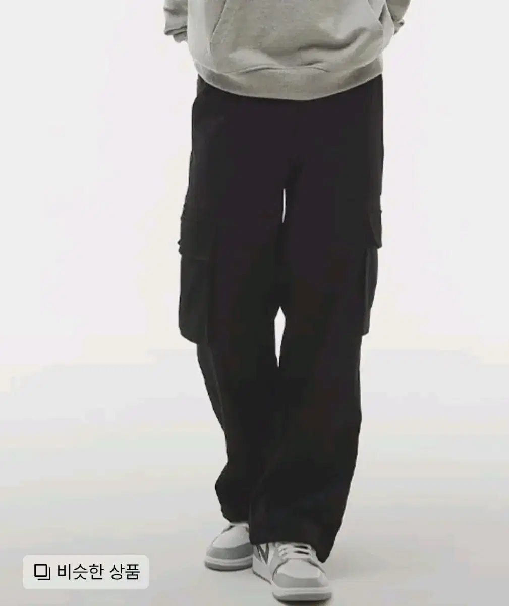 세븐셀라 세미와이드 카고 조거팬츠 블랙색상 XL 팔아요