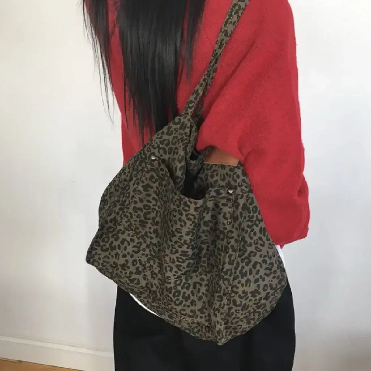 Leopard shoulder big bag