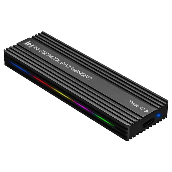 M.2 NVMe USB3.1 알루미늄 방열 외장케이스 롤링LED