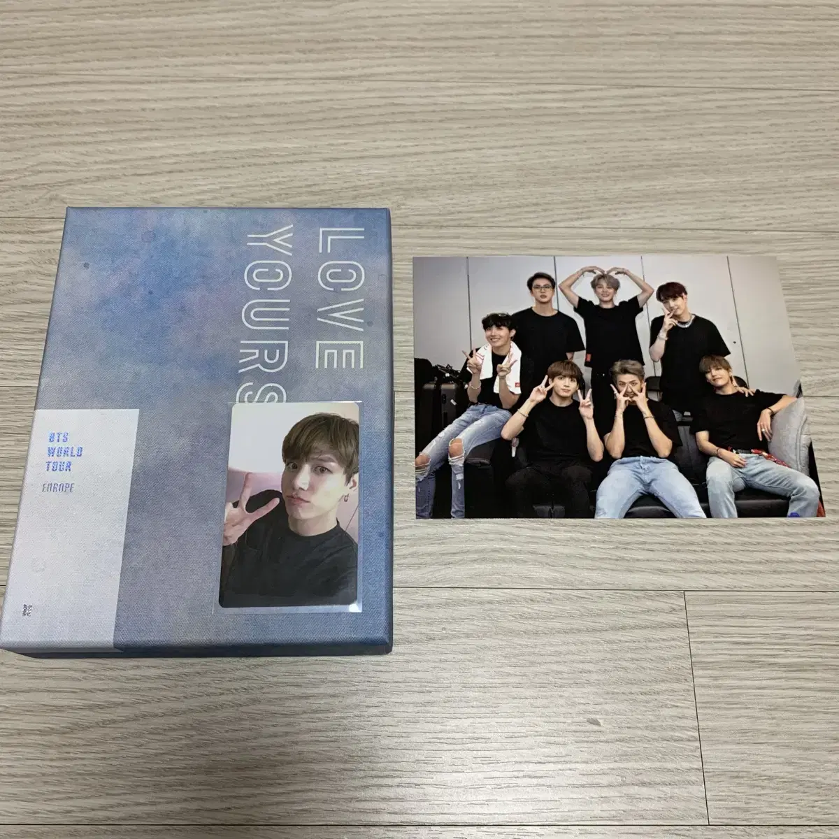 방탄소년단 럽셀콘 유럽 dvd 정국 포카 BTS LYS Europe