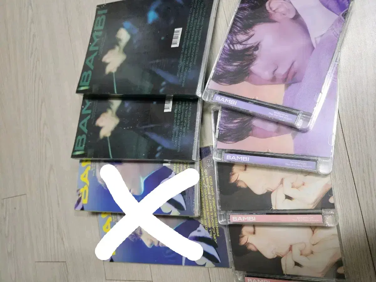 엑소 미개봉 앨범 (개인 앨범 포함)