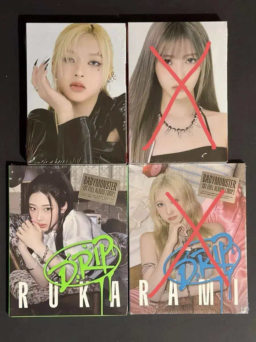 베이비몬스터 루카 아사 아현 라미 치키타 태그 미개봉 앨범 포카 양도