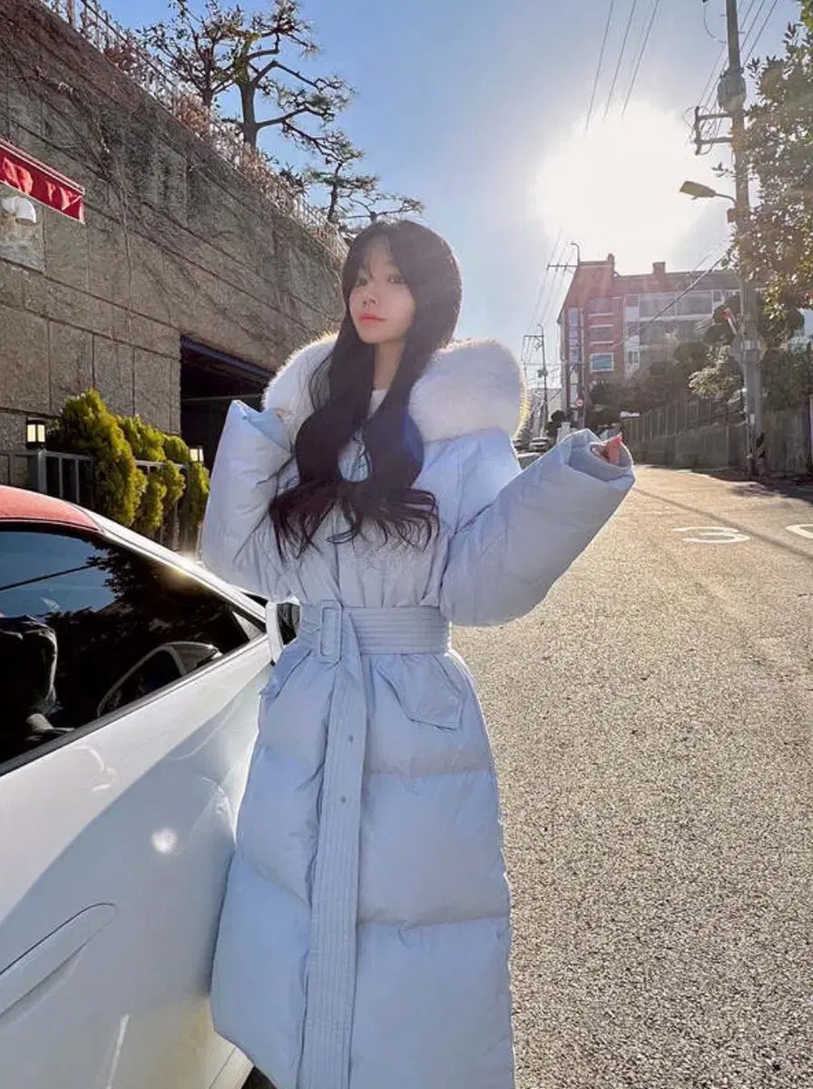 메이윤 롱패딩 베이비소라