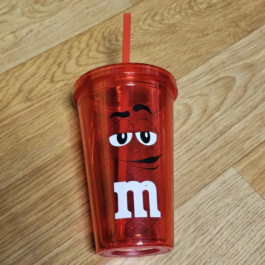 m&m 빨대 텀블러