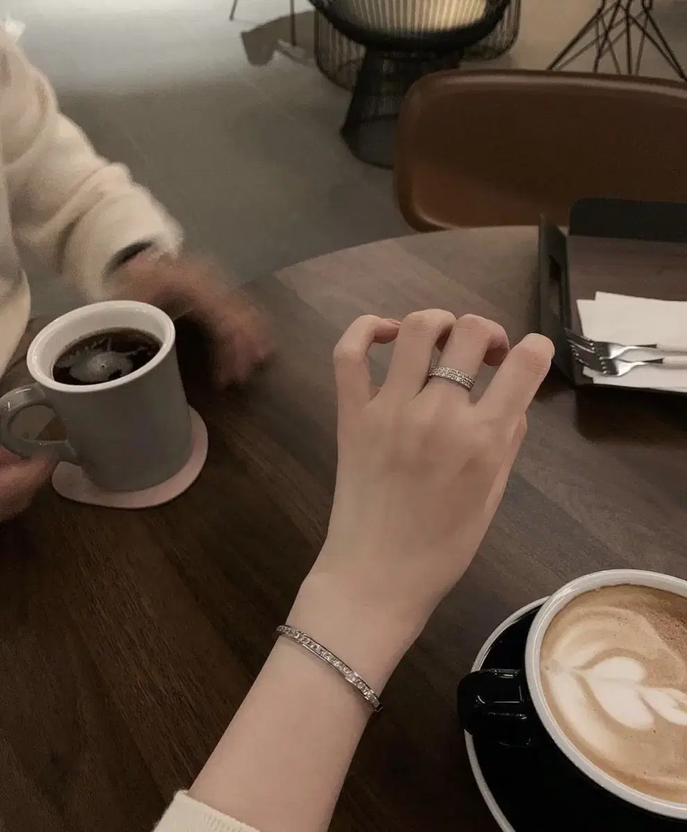 Assemble Jay's silver pavé bangle bracelet