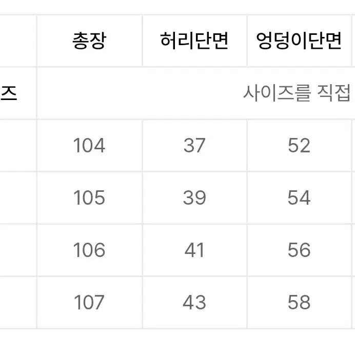 새상품)토피 흑청 데님 M