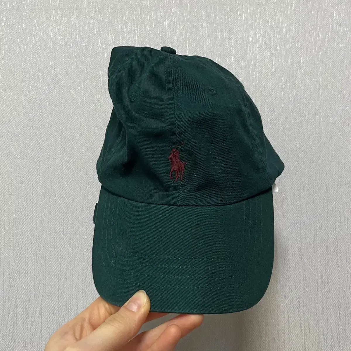 폴로 볼캡 모자 그린