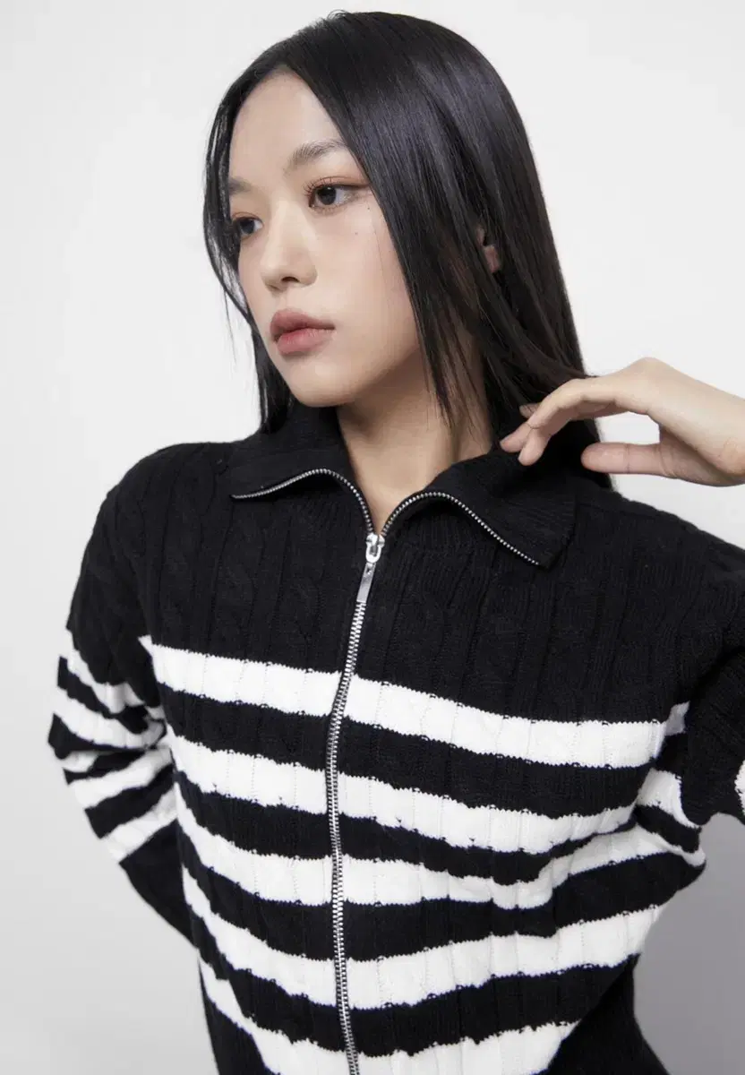MIXXO 케이블 니트집업 가디건 (새상품)