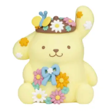 산리오 플라워 복권 피규어 폼폼푸딩 마스코트 해피 복권