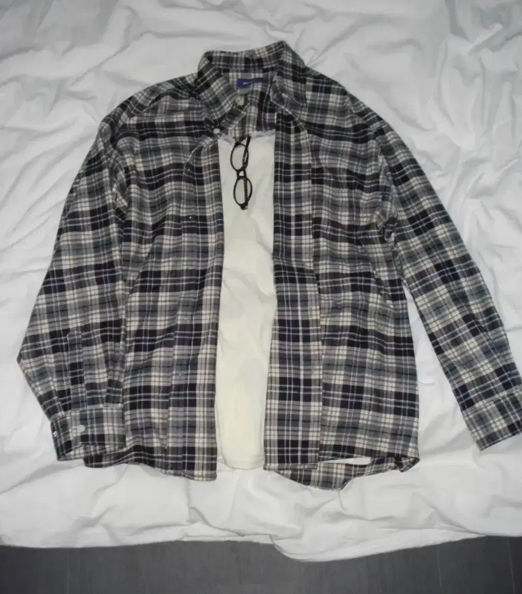 아워캐비넷 헤비 체크 셔츠 heavy check shirts