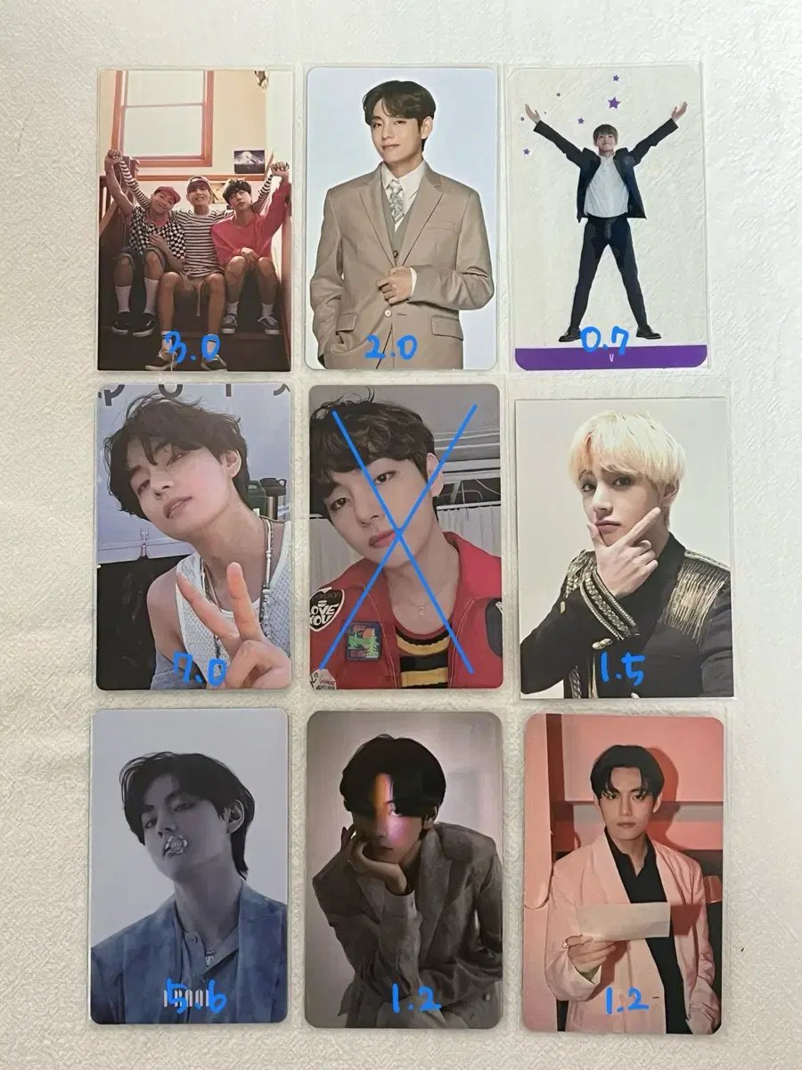 방탄 뷔 태형 메모리즈 럭드 엠디 포카 양도