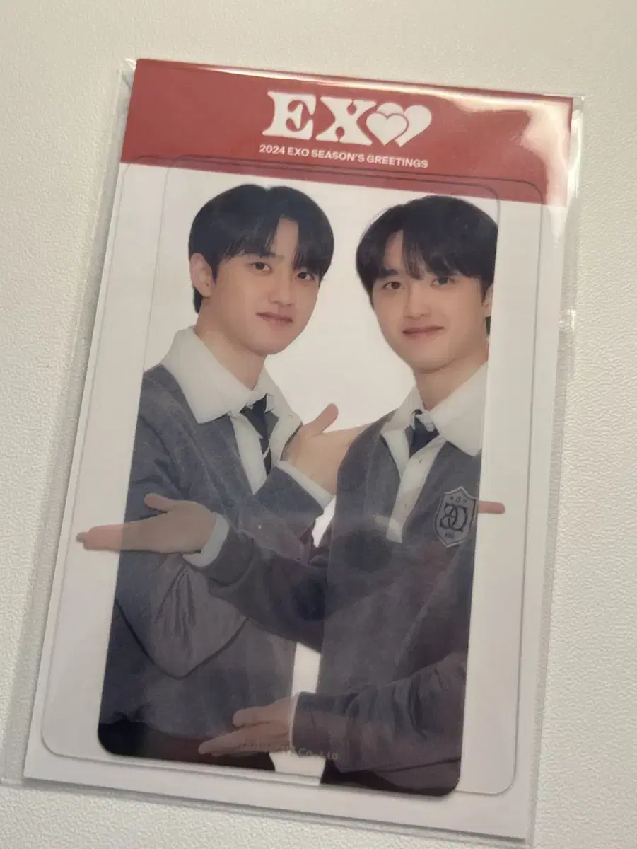 2024 엑소 시그 특전 도경수 예절포카