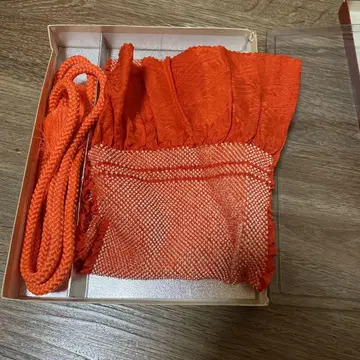 오렌지 기모노 액세서리 세트 오비 장식 천 오비 허리띠
