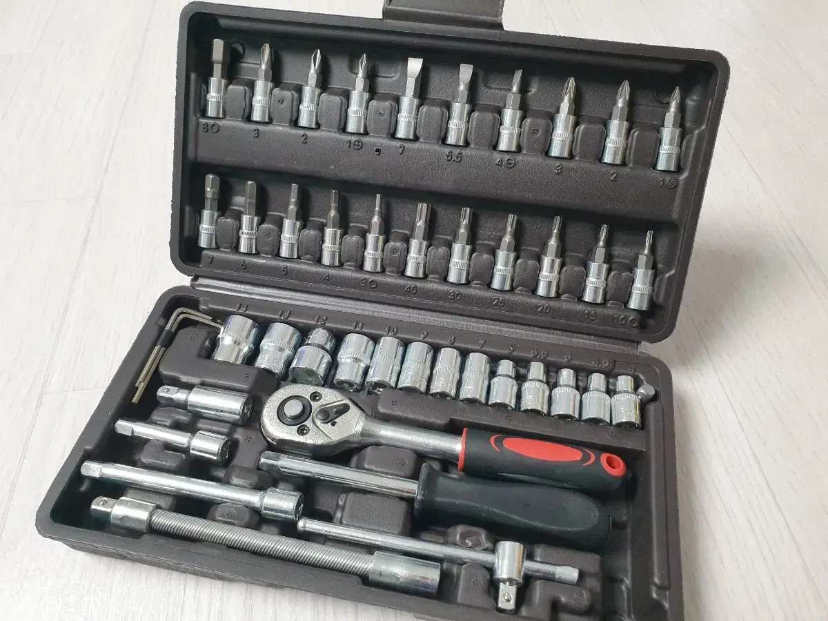 1/4 복스세트 복스알 46pcs 렌치 육각 복스 별비트