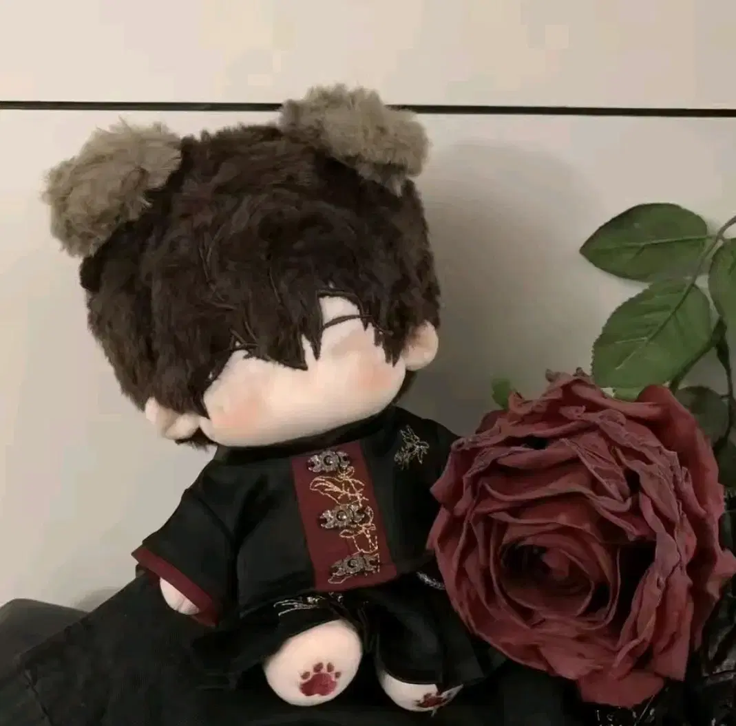 핸드메이드 중국 전통 의상 상하의 세트 20cm 인형 옷