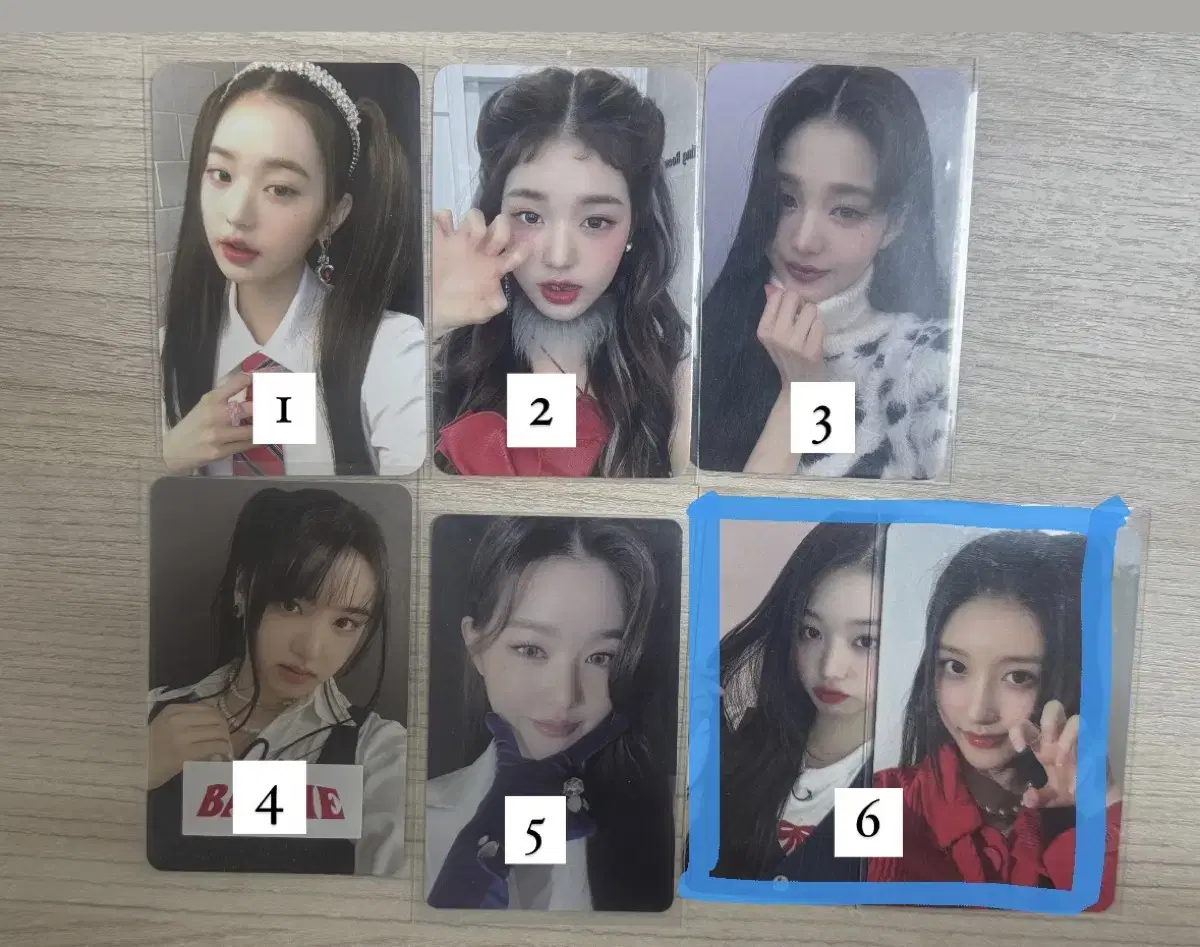 번호6개) 아이브ive 장원영 공개랜포 미공포 포카 처분