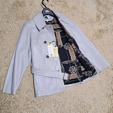 택 포함 베라펠루스 루퍼스 가죽 자켓 안감 올패턴 그레이