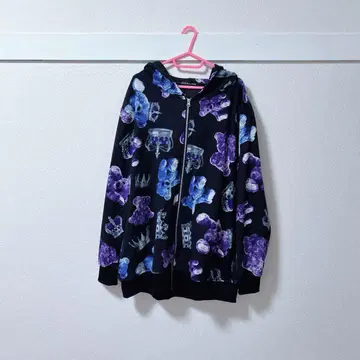 TRAVAS TOKYO 곰 무늬 후드티