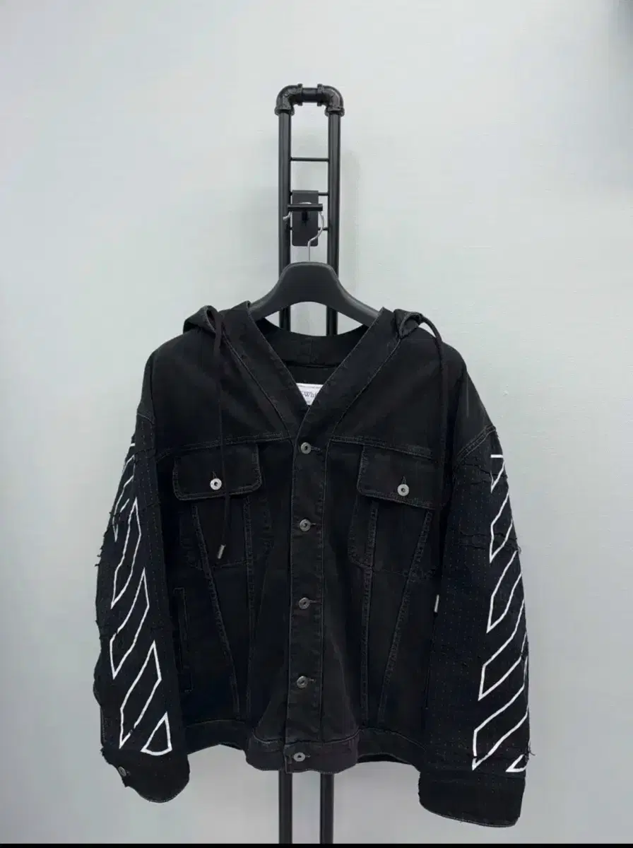 24FW오프화이트 데님 청자켓